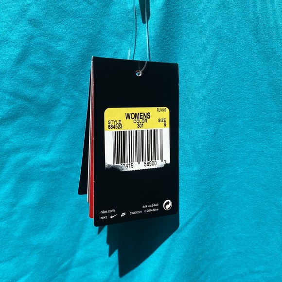 2/$45 NWT Nike JUST DO IT Bright Blue Quarter Zip Pullover - Picture 4 of 9